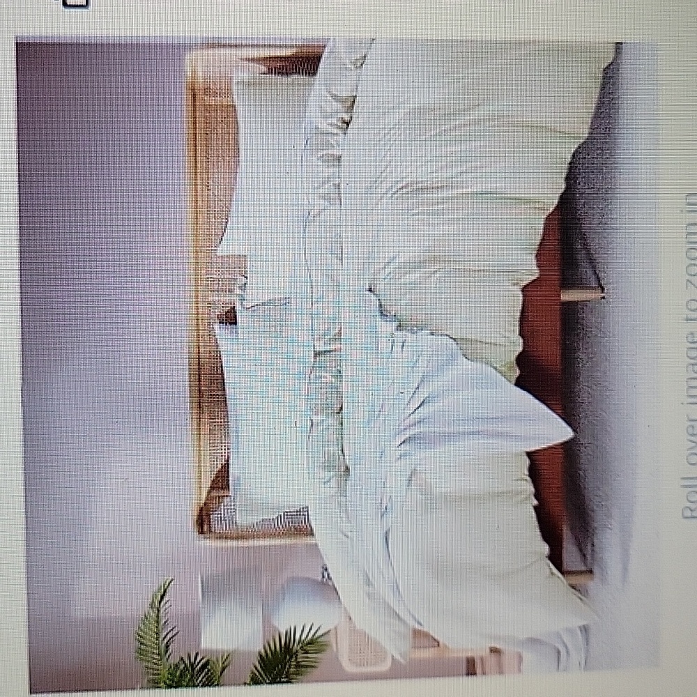 Nestl King off white duvet cover set double brushed 3pc 2 shams 104"x90" New